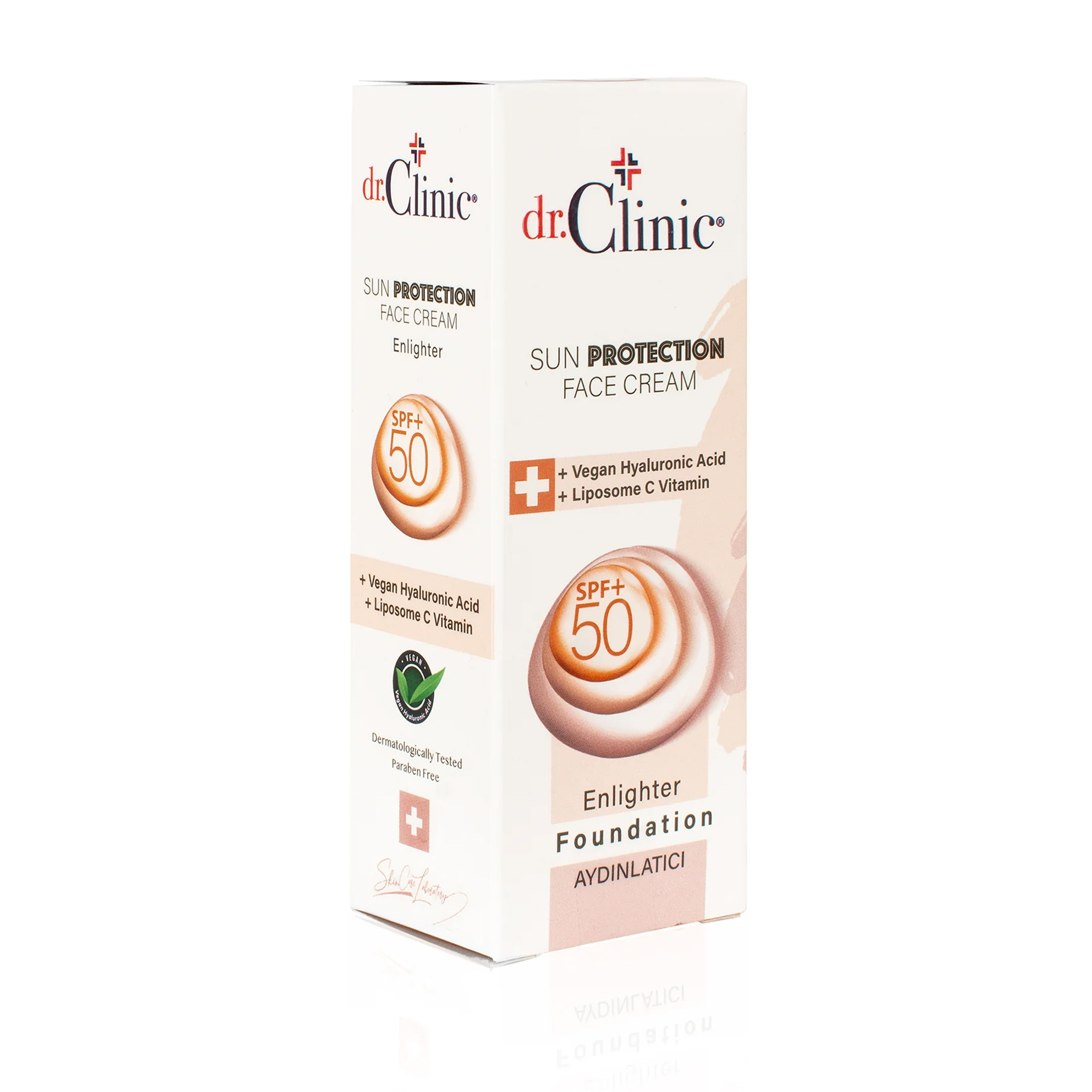 Dr. Clinic Sun Protection Face Cream With Enlighter Foundation (50ml)