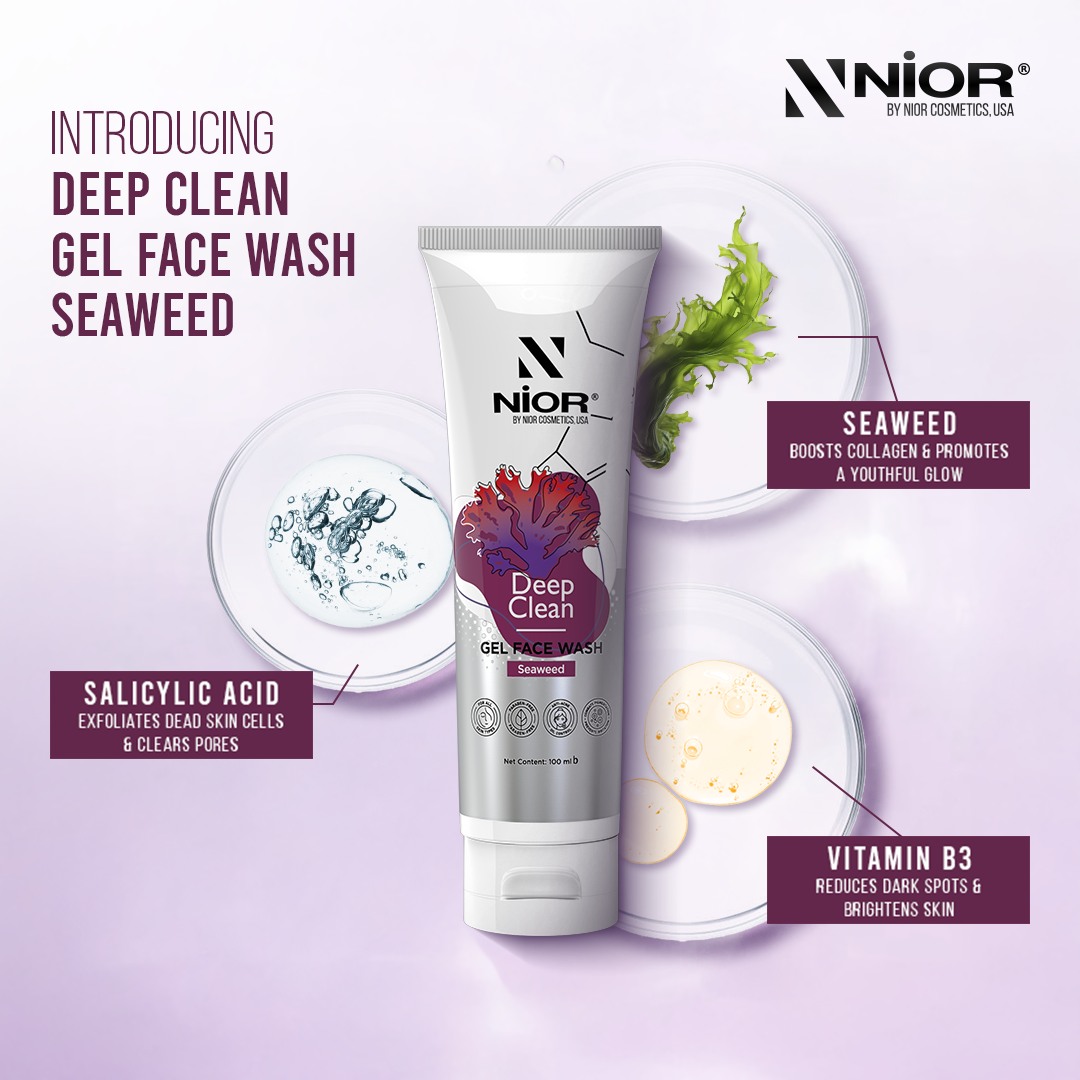NIOR Deep Clean Gel Face Wash Seaweed 100ml