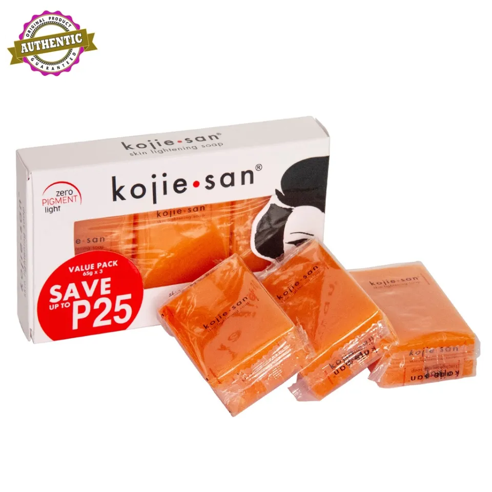 Kojie. San skin lightening soap. 65g ( 3 piece )