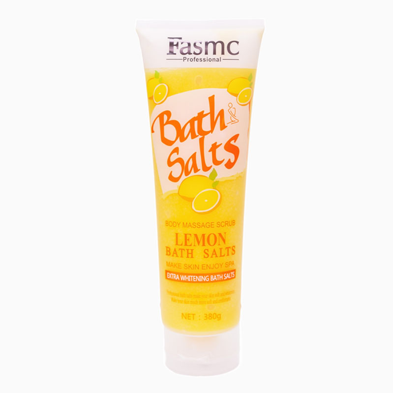 Fasmc Peofessional Bath Salts With Body Massage Scrub (Lemon) 380g