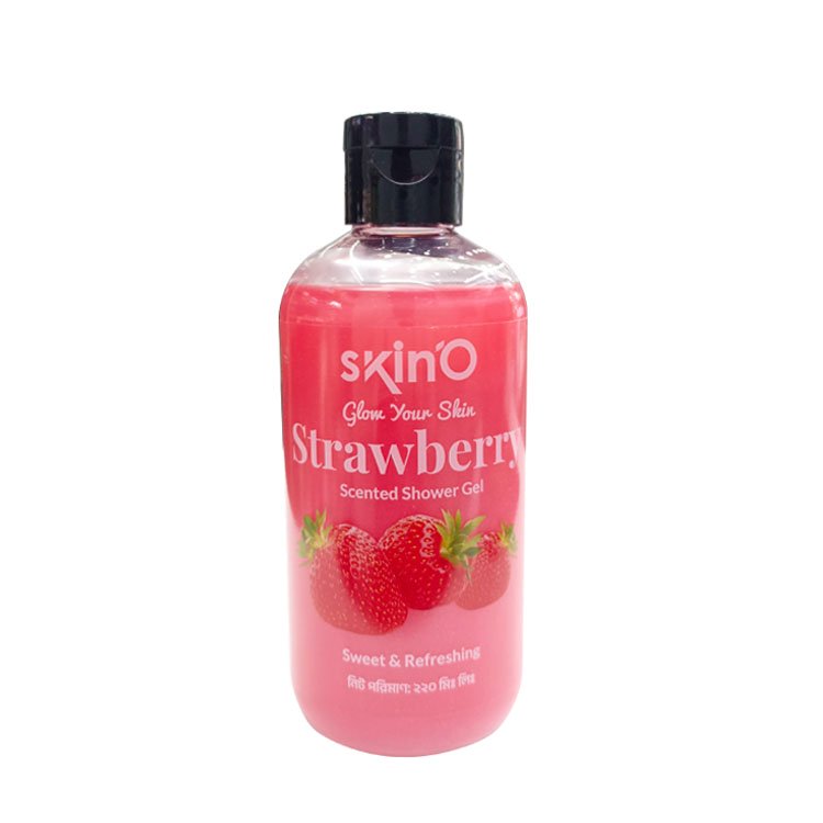 Skino Glow Your Skin Strawberry Scented Shower Gel (220ml)