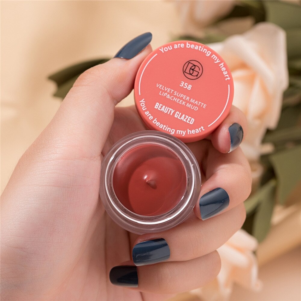 Beauty Glazed Velvet Super Matte Lip &amp; Cheek Mud (358)