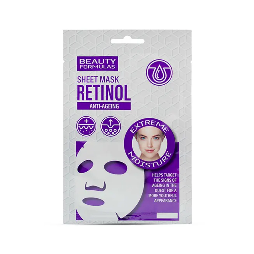 Beauty Formulas Retinol Anti Ageing Face Mask - 1 Sheet