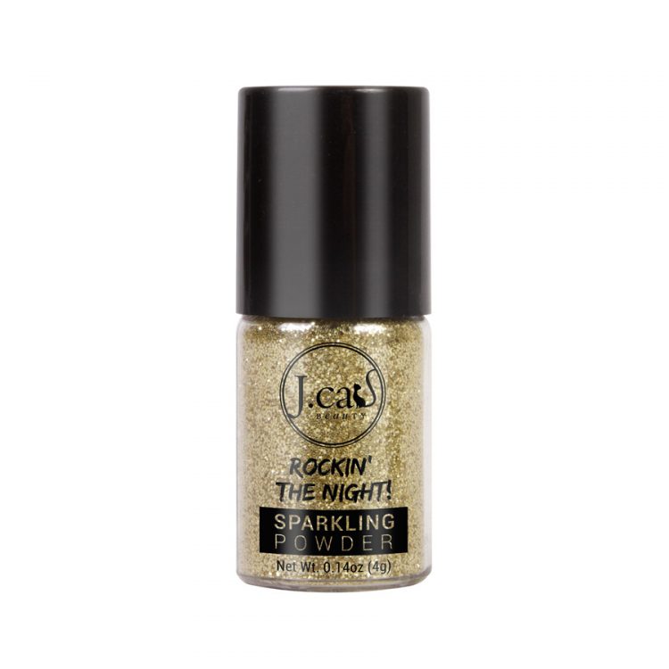  J.Cat Rockin’ The Night Sparkling Powder SP211 Amazing Gold (4gm)