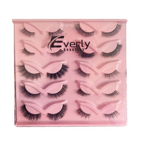 Everly Beauties 10Pair Mixed Best Quality False Eyelash