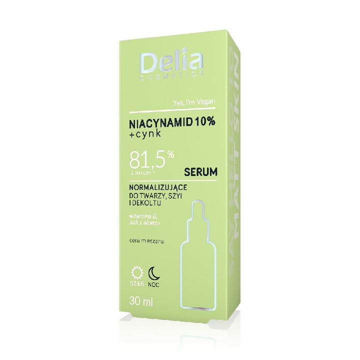 Delia Niacinamide Normalizing Face, Neck & Neckline Serum (30ml)