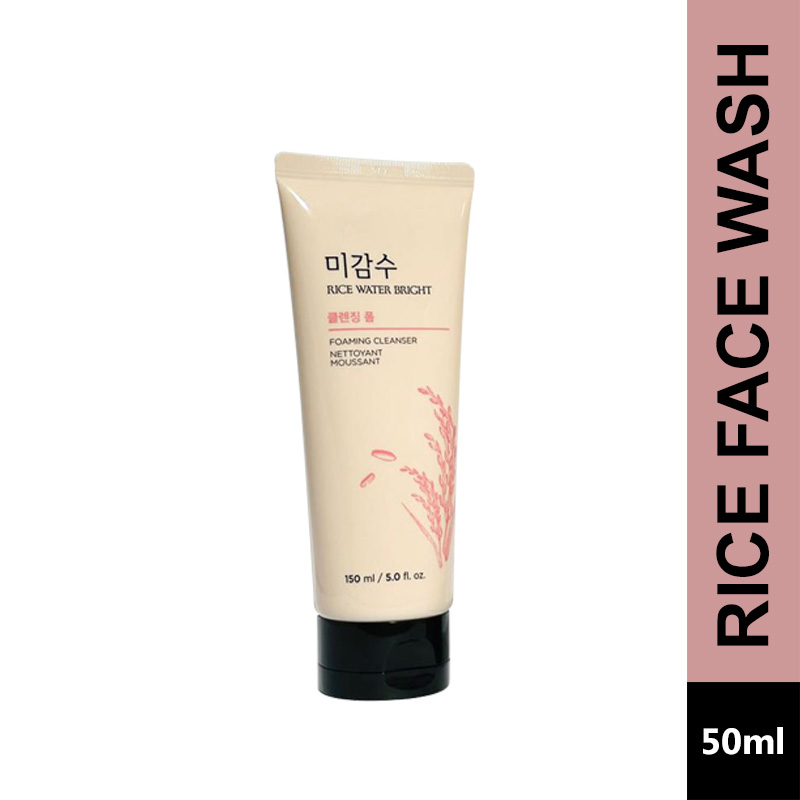 The Face Shop Rice Water Bright Facial Foaming Cleanser (50ml)