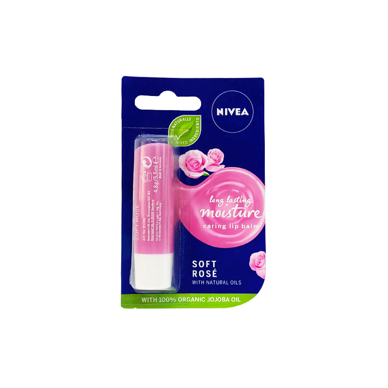 Nivea SOFT ROSE Long Lasting Moisture Caring Lip Balm