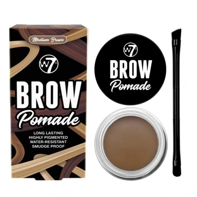 W7 Brow Pomade - Medium Brown - 4.25gm