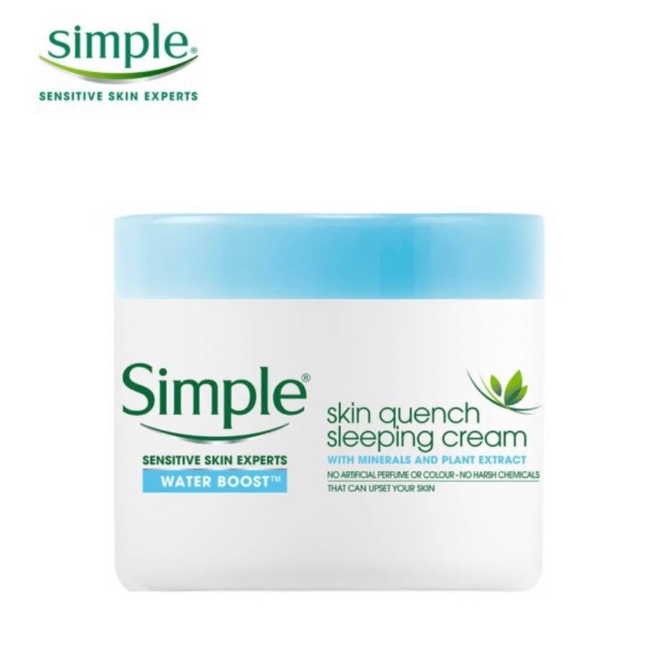 Simple Water Boost Skin Quench Sleeping Cream (50ml)