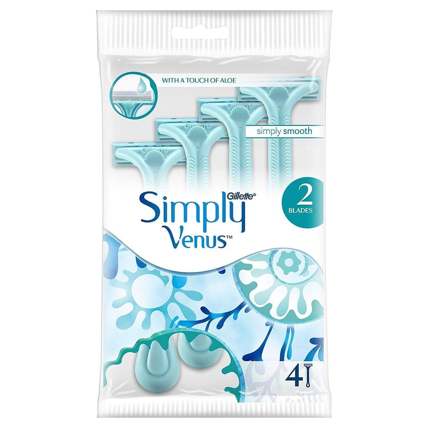 Gillette Simply Venus 2 Disposable 1 Razor For Women (Single)
