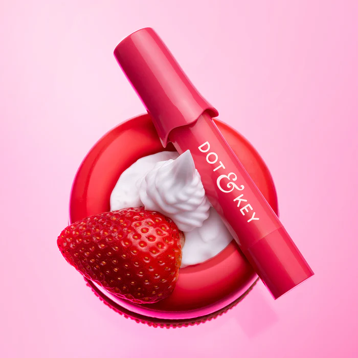 DOT & KEY Meltie Strawberry Glze Lip Balm With 2% Kojic (SPF 50+) 4g