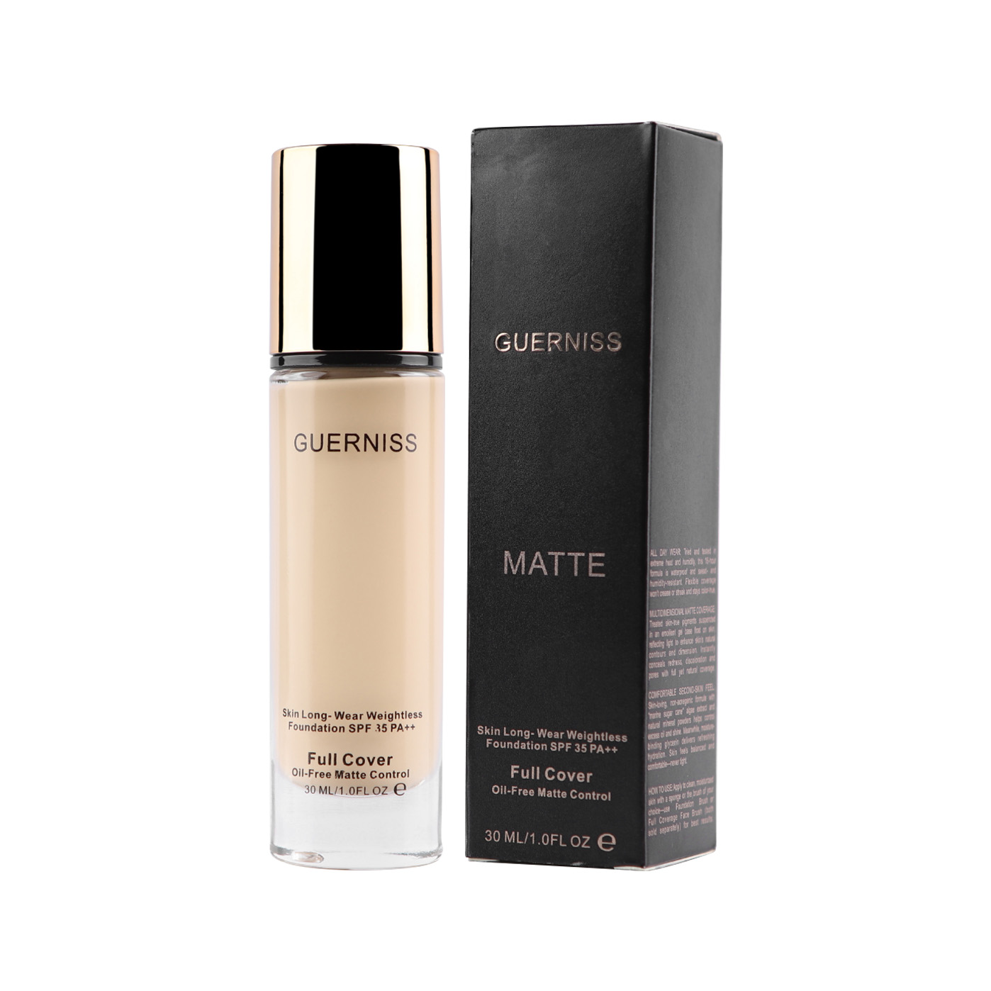 Guerniss Cover Matte Foundation Medium Light 5.0 (30ml)