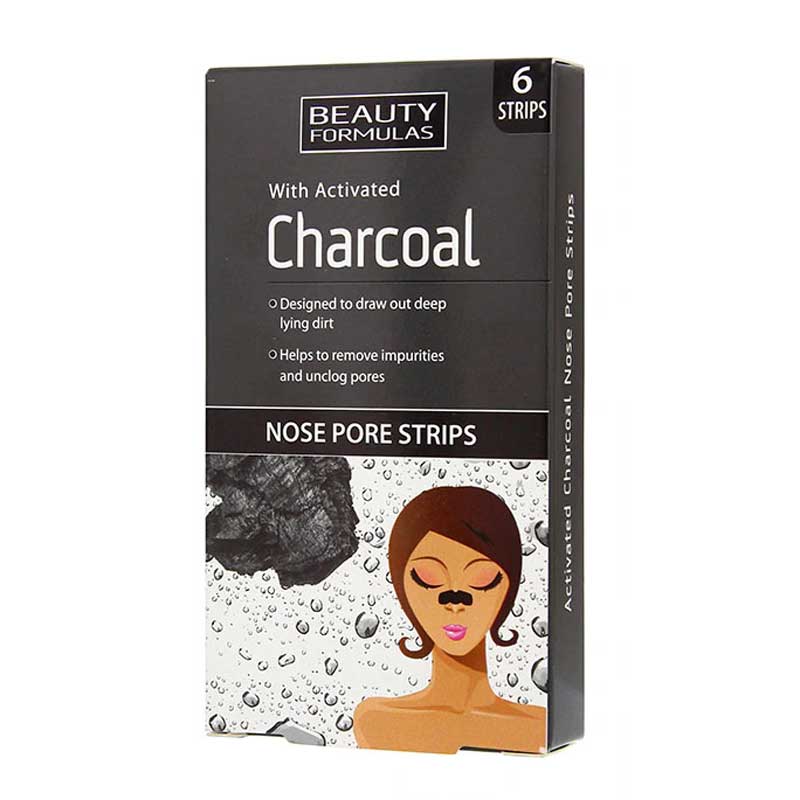Beauty Formulas Activated Charcoal Nose Pore Strips 6 Strips