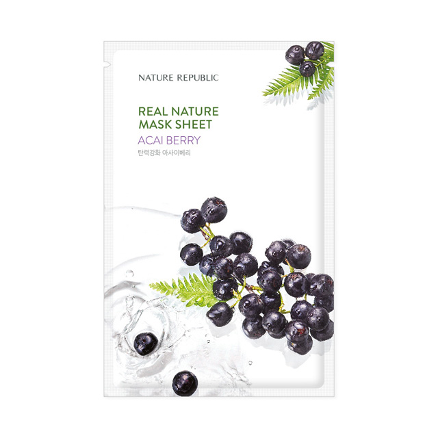 NATURE REPUBLIC REAL NATURE ACAI BERRY MASK SHEET