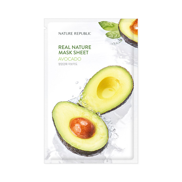 NATURE REPUBLIC REAL NATURE AVOCADO MASK SHEET